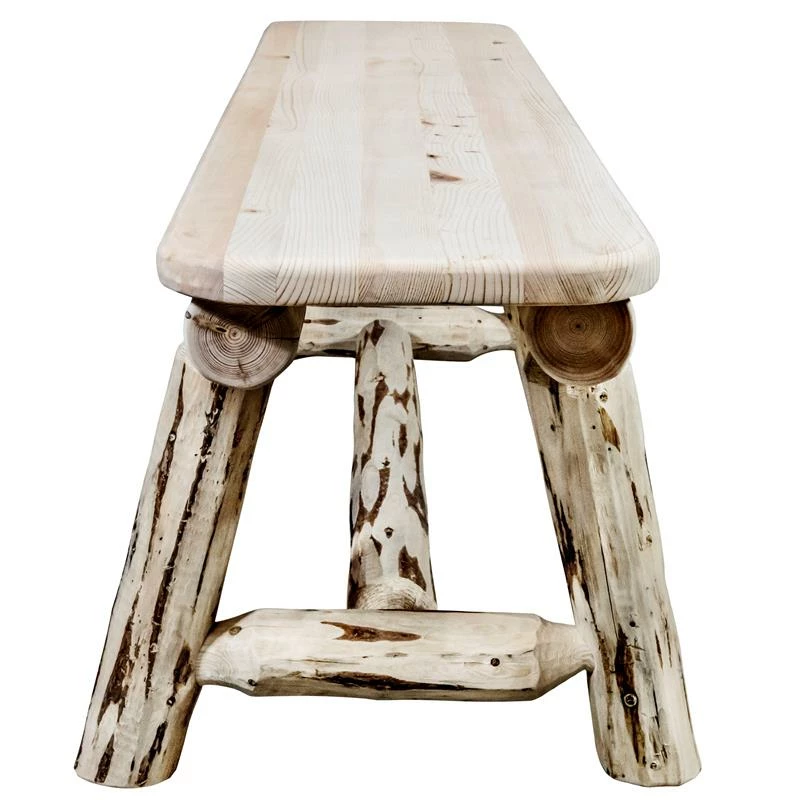 Budget π Montana Woodworks 5ft Handcrafted Wood Plank Style Bench In Natural π 4 Budget π Montana Woodworks 5ft Handcrafted Wood Plank Style Bench In Natural π - Image 4