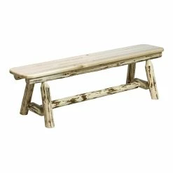 Best reviews of π Montana Woodworks 6ft Solid Wood Plank Style Bench In Natural Lacquered π