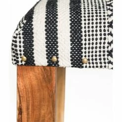 Promo 🤩 TDI Home Wood Entryway 👟 Shoe Storage Bench In Black And White 🌟 -Bedroom Benches Store 2184263 7 L