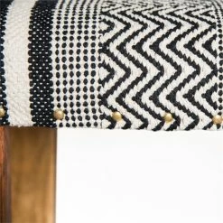 Promo 🤩 TDI Home Wood Entryway 👟 Shoe Storage Bench In Black And White 🌟 -Bedroom Benches Store 2184263 8 L