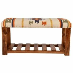 Promo 🎉 TDI Home Wood Entryway 👟 Shoe Storage Bench In Multi-Color 🎉