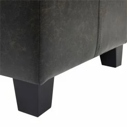 Best Pirce ❤️ Jennifer Taylor Home Ryan Upholstered Storage Accent Bench Vintage Black Brown ✔️ -Bedroom Benches Store 2186781 10 L