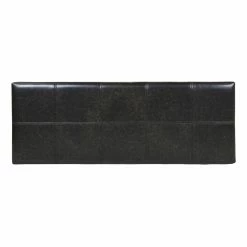 Best Pirce ❤️ Jennifer Taylor Home Ryan Upholstered Storage Accent Bench Vintage Black Brown ✔️ -Bedroom Benches Store 2186781 4 L