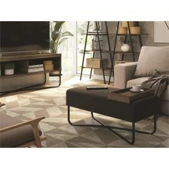 Flash Sale 💯 Casabianca Furniture Modern Ace Engineered Wood Bench In Brown ✔️ -Bedroom Benches Store 2192363 3 L