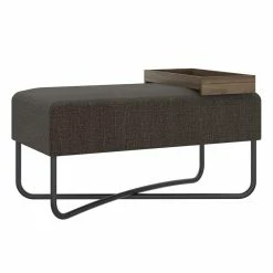 Flash Sale 💯 Casabianca Furniture Modern Ace Engineered Wood Bench In Brown ✔️
