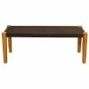 Discount 🌟 Crestview Collection Rock Springs Jute Bench Brown Wood 46 X 16 X 18" Coastal Style 👏