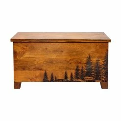 Outlet 🎁 Porter Designs Cascade Solid Wood Laser Etched Coffee Table - Natural 😀 -Bedroom Benches Store 2207051 1 L
