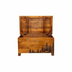 Outlet 🎁 Porter Designs Cascade Solid Wood Laser Etched Coffee Table - Natural 😀 -Bedroom Benches Store 2207051 3 L