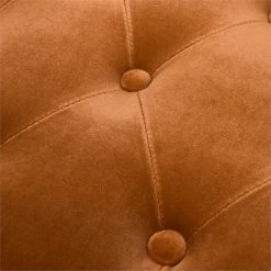 Coupon 👍 Jennifer Taylor Home Aria Upholstered Gold Accent Bench Burnt Orange ⌛ -Bedroom Benches Store 2275748 8 L