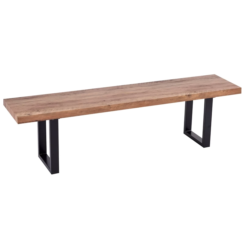 Buy β Best Master Furniture Bazely Industrial Chic Rectangular Oak Wood Dining Bench With Black Base π₯ 1 Buy β Best Master Furniture Bazely Industrial Chic Rectangular Oak Wood Dining Bench With Black Base π₯