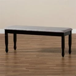 Best Sale π Bowery Hill Modern Grey Upholstered And Brown Finished Wood Dining Bench π€© 12 Best Sale π Bowery Hill Modern Grey Upholstered And Brown Finished Wood Dining Bench π€© -Bedroom Benches Store 2334401 5 L
