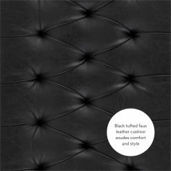 Top 10 π Linon Finn Metal Upholstered Faux Leather Stool In Black And Gold π 21 Top 10 π Linon Finn Metal Upholstered Faux Leather Stool In Black And Gold π -Bedroom Benches Store 2334811 11 L