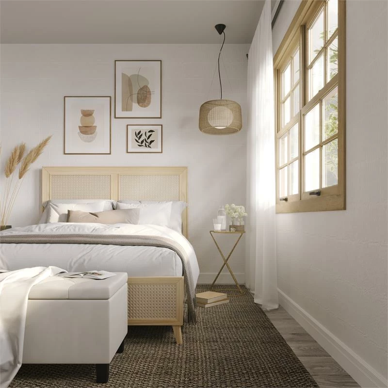 Promo π Home Fare 42 Inch Diamond Tufted Fabric Storage Bench In Cream Beige π 2 Promo π Home Fare 42 Inch Diamond Tufted Fabric Storage Bench In Cream Beige π - Image 2