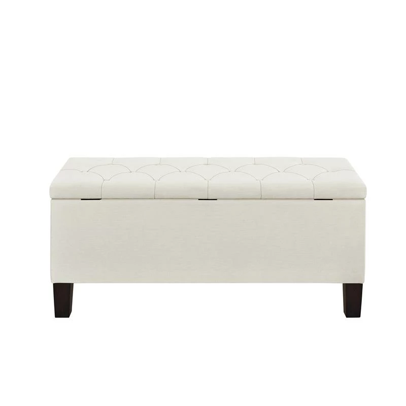 Promo π Home Fare 42 Inch Diamond Tufted Fabric Storage Bench In Cream Beige π 3 Promo π Home Fare 42 Inch Diamond Tufted Fabric Storage Bench In Cream Beige π - Image 3