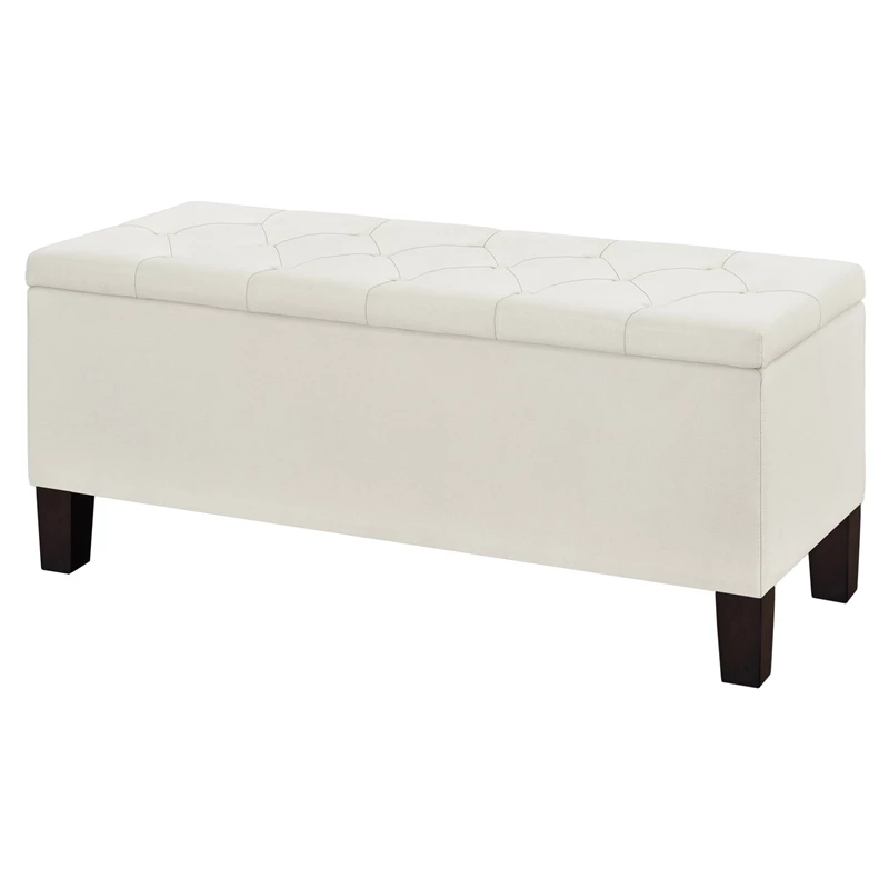 Promo π Home Fare 42 Inch Diamond Tufted Fabric Storage Bench In Cream Beige π 1 Promo π Home Fare 42 Inch Diamond Tufted Fabric Storage Bench In Cream Beige π