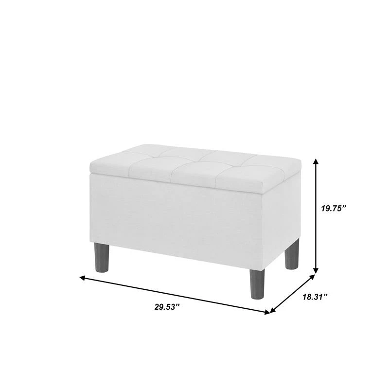 Top 10 π Home Fare 29 Inch Tufted Fabric Storage Bench In Light Gray π 5 Top 10 π Home Fare 29 Inch Tufted Fabric Storage Bench In Light Gray π - Image 5