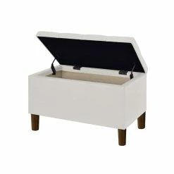 Top 10 π Home Fare 29 Inch Tufted Fabric Storage Bench In Light Gray π 11 Top 10 π Home Fare 29 Inch Tufted Fabric Storage Bench In Light Gray π -Bedroom Benches Store 2367336 5 L