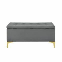 Coupon βοΈ Home Fare 42 Inch Tufted Fabric Storage Bench In Charcoal Gray π 8 Coupon βοΈ Home Fare 42 Inch Tufted Fabric Storage Bench In Charcoal Gray π -Bedroom Benches Store 2367337 2 L