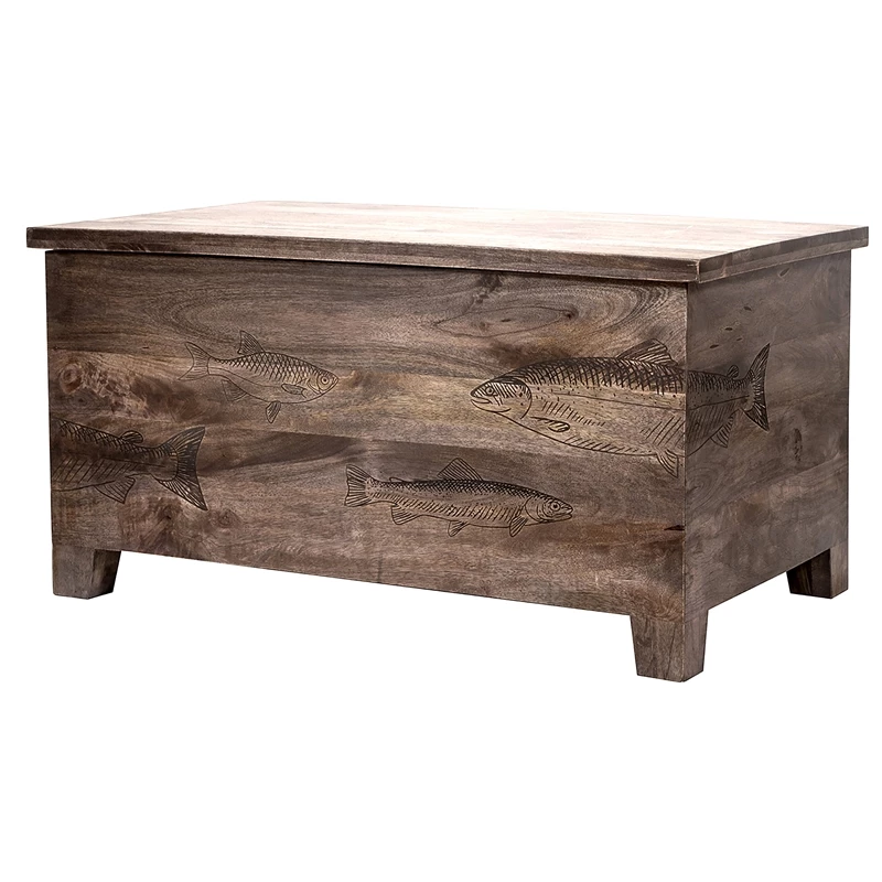 Best Sale π Porter Designs Fish Solid Wood Coffee Table - Gray β 1 Best Sale π Porter Designs Fish Solid Wood Coffee Table - Gray β