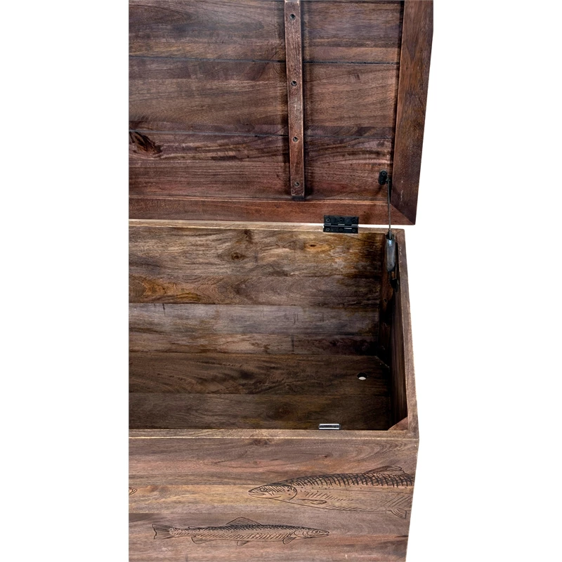 Best Sale π Porter Designs Fish Solid Wood Coffee Table - Gray β 5 Best Sale π Porter Designs Fish Solid Wood Coffee Table - Gray β - Image 5