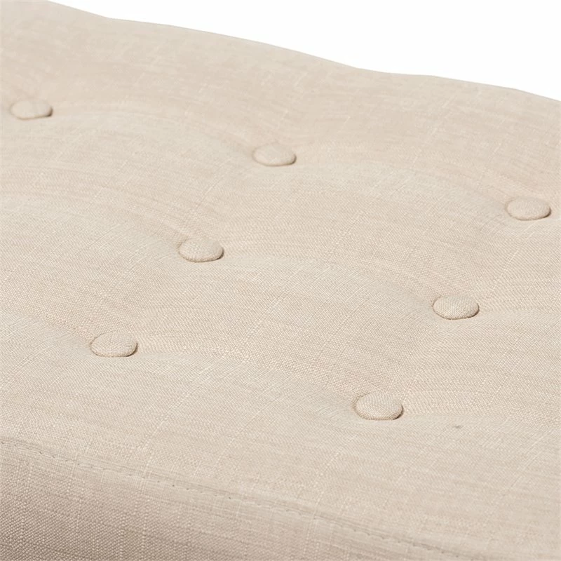New π Bowery Hill Button Tufted Bedroom Bench In Beige π― 5 New π Bowery Hill Button Tufted Bedroom Bench In Beige π― - Image 5