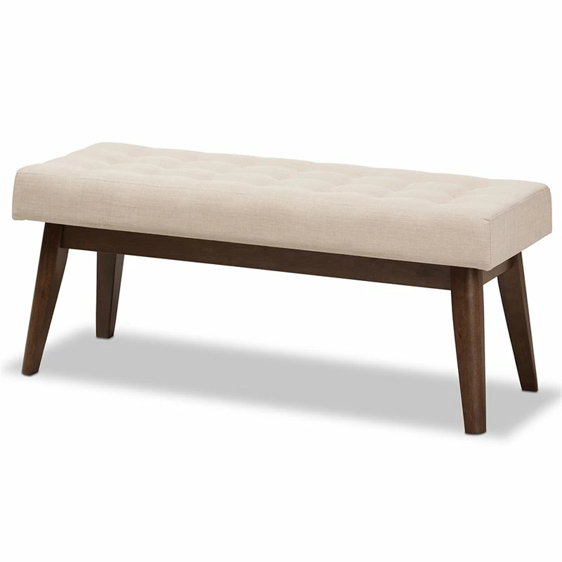 New π Bowery Hill Button Tufted Bedroom Bench In Beige π― 1 New π Bowery Hill Button Tufted Bedroom Bench In Beige π―