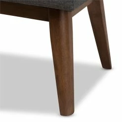 Hot Sale ⌛ Bowery Hill Button Tufted Bedroom Bench In Dark Gray ⌛ -Bedroom Benches Store 2407779 5 L