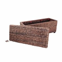 Budget ✨ Belmont Home Caswell 42" Woven Banana Leaf Rattan Storage Trunk In Honey Brown ✨ 8 Budget ✨ Belmont Home Caswell 42" Woven Banana Leaf Rattan Storage Trunk In Honey Brown ✨ -Bedroom Benches Store 2410139 3 L