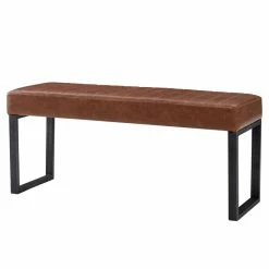 Best Pirce 😀 New Pacific Direct Jasper Leather Bench In Antique Cigar Brown/Rubbed Bronze 🔔 -Bedroom Benches Store 2422265 2 L