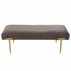 Budget βοΈ New Pacific Direct Clarine Velvet Fabric Bench In Serene Dark Gray/Gold π 11 Budget βοΈ New Pacific Direct Clarine Velvet Fabric Bench In Serene Dark Gray/Gold π -Bedroom Benches Store 2422322 3 L