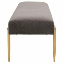 Budget βοΈ New Pacific Direct Clarine Velvet Fabric Bench In Serene Dark Gray/Gold π 12 Budget βοΈ New Pacific Direct Clarine Velvet Fabric Bench In Serene Dark Gray/Gold π -Bedroom Benches Store 2422322 4 L