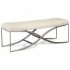 Promo ⌛ Bowery Hill Contemporary Upholstered Bench In Natural 🔔