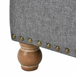 Hot Sale 🎁 CRO Decor Upholstered Flip Top Storage Bench With Tufted Top Rubber Wood Legs 🧨 -Bedroom Benches Store 2470188 7 L