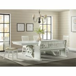 Cheapest 🌟 Picket House Furnishings Stanford Pew Bench In White ⌛ -Bedroom Benches Store 2482199 1 L