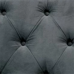 Buy 🔔 Bowery Hill Traditional Wood Tufted Bedroom Bench In Silver 👏 -Bedroom Benches Store 2484712 2 L