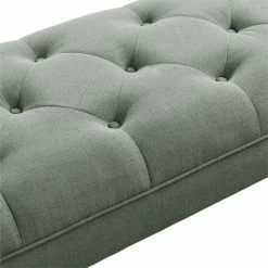 Cheap 🤩 Picket House Furnishings Aris Tufted Upholstered Bench In Charcoal 👏 -Bedroom Benches Store 2494573 5 L