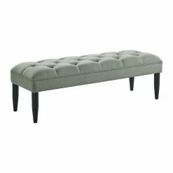 Cheap 🤩 Picket House Furnishings Aris Tufted Upholstered Bench In Charcoal 👏