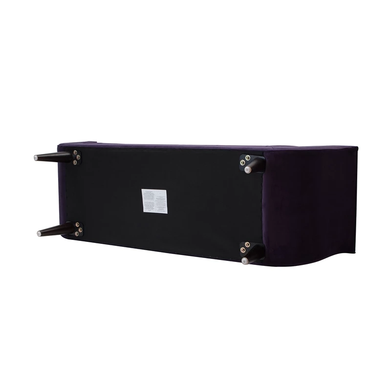 Best reviews of π Maklaine Contemporary Tufted Flared Arm Entryway Bench In Purple π₯ 2 Best reviews of π Maklaine Contemporary Tufted Flared Arm Entryway Bench In Purple π₯ - Image 2