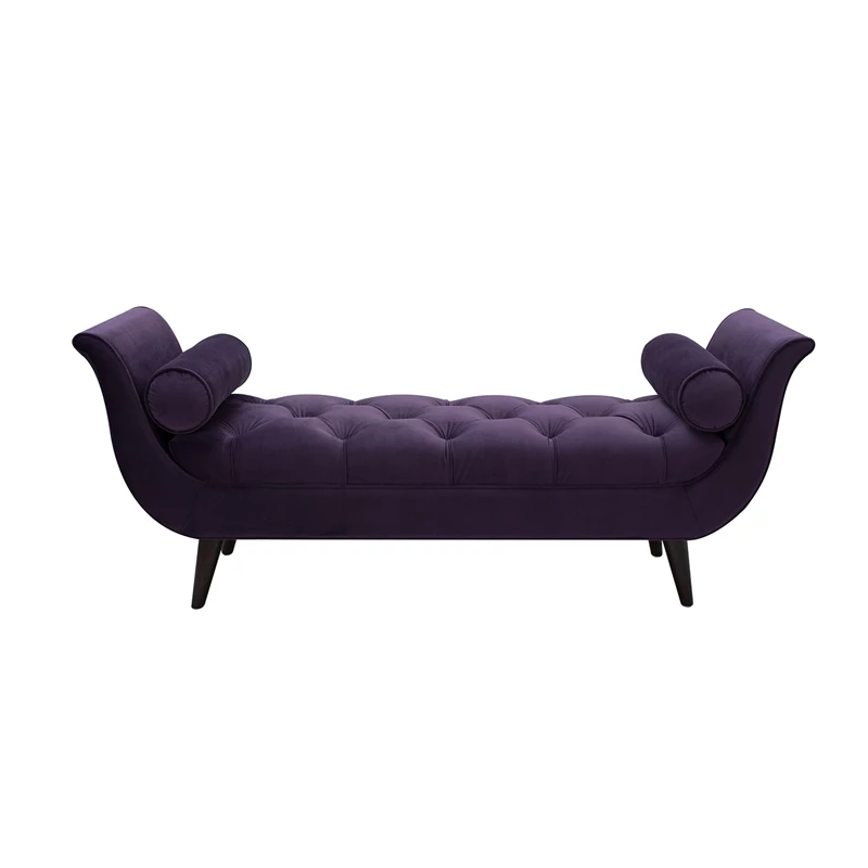 Best reviews of π Maklaine Contemporary Tufted Flared Arm Entryway Bench In Purple π₯ 8 Best reviews of π Maklaine Contemporary Tufted Flared Arm Entryway Bench In Purple π₯ - Image 8