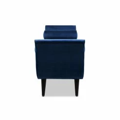 Brand new ❤️ Maklaine Contemporary Tufted Flared Arm Entryway Bench In Navy Blue ✨ 17 Brand new ❤️ Maklaine Contemporary Tufted Flared Arm Entryway Bench In Navy Blue ✨ -Bedroom Benches Store 2505919 16 L