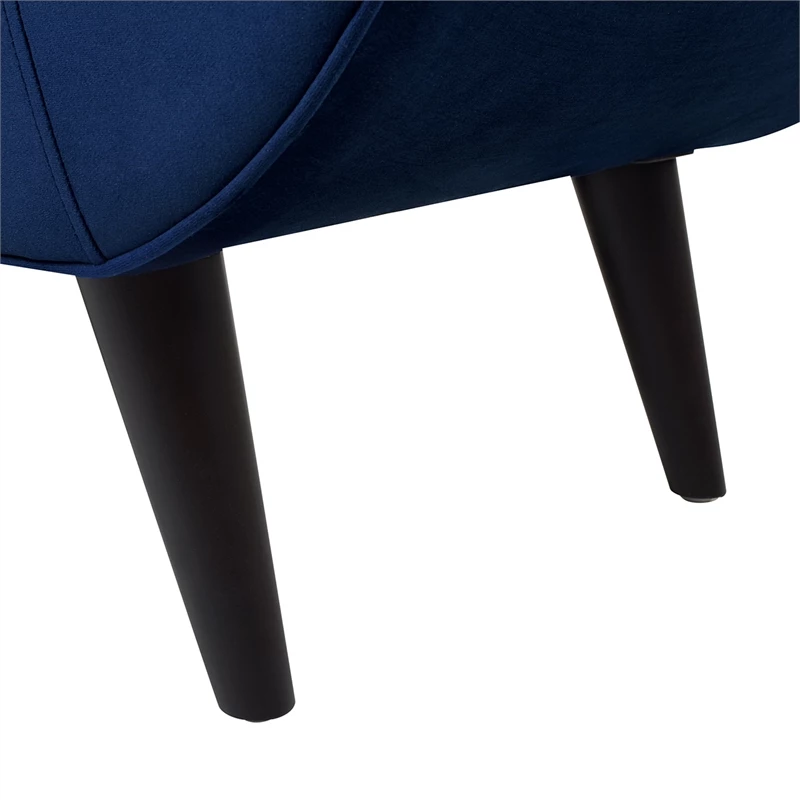 Brand new ❤️ Maklaine Contemporary Tufted Flared Arm Entryway Bench In Navy Blue ✨ 11 Brand new ❤️ Maklaine Contemporary Tufted Flared Arm Entryway Bench In Navy Blue ✨ - Image 11