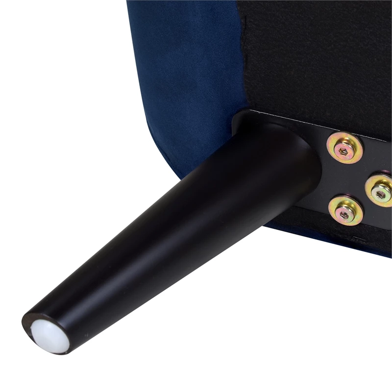 Brand new ❤️ Maklaine Contemporary Tufted Flared Arm Entryway Bench In Navy Blue ✨ 12 Brand new ❤️ Maklaine Contemporary Tufted Flared Arm Entryway Bench In Navy Blue ✨ - Image 12