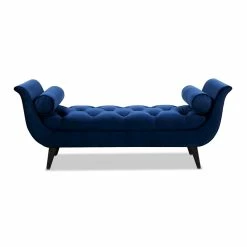 Brand new ❤️ Maklaine Contemporary Tufted Flared Arm Entryway Bench In Navy Blue ✨ 26 Brand new ❤️ Maklaine Contemporary Tufted Flared Arm Entryway Bench In Navy Blue ✨ -Bedroom Benches Store 2505919 25 L