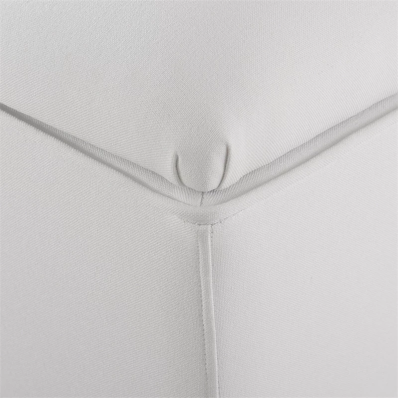 Brand new ⭐ Maklaine Mid-Century Storage Hardwood Bench In Bright White ⌛ 12 Brand new ⭐ Maklaine Mid-Century Storage Hardwood Bench In Bright White ⌛ - Image 12