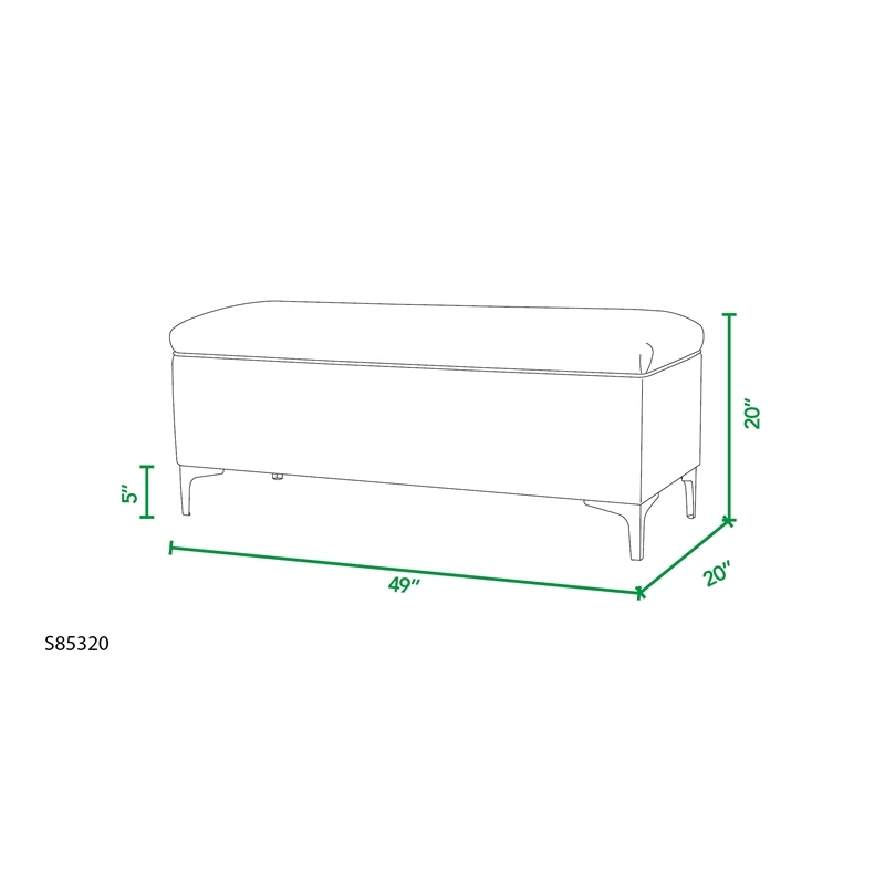 Brand new ⭐ Maklaine Mid-Century Storage Hardwood Bench In Bright White ⌛ 17 Brand new ⭐ Maklaine Mid-Century Storage Hardwood Bench In Bright White ⌛ - Image 17