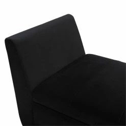 Deals 💯 Maklaine Mid-Century Modern Entryway Storage Bench In Black ⌛ -Bedroom Benches Store 2505960 21 L