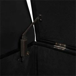 Deals 💯 Maklaine Mid-Century Modern Entryway Storage Bench In Black ⌛ -Bedroom Benches Store 2505960 23 L