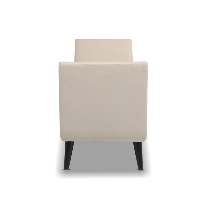 Outlet ⌛ Maklaine Mid-Century Modern Entryway Storage Bench In Sky Neutral ⌛ 8 Outlet ⌛ Maklaine Mid-Century Modern Entryway Storage Bench In Sky Neutral ⌛ - Image 8