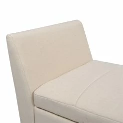 Outlet ⌛ Maklaine Mid-Century Modern Entryway Storage Bench In Sky Neutral ⌛ 24 Outlet ⌛ Maklaine Mid-Century Modern Entryway Storage Bench In Sky Neutral ⌛ -Bedroom Benches Store 2505961 8 L