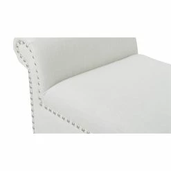 Best Sale β Maklaine Modern Roll Arm Entryway Accent Bench In Bright White π 19 Best Sale β Maklaine Modern Roll Arm Entryway Accent Bench In Bright White π -Bedroom Benches Store 2505971 9 L